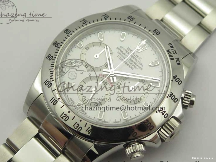 0412 Daytona 116520 ARF 1:1 Best Edition 904L SS Case and Bracelet White Dial A4130 Super Clone V Neat 3419